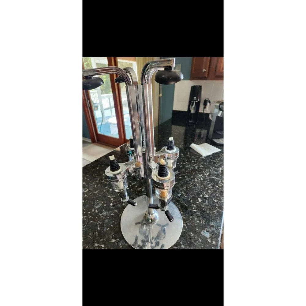 Vintage Miller Lite 3-Tap Draft Beer Tower & Home Bar Equipment Lot – Chrome